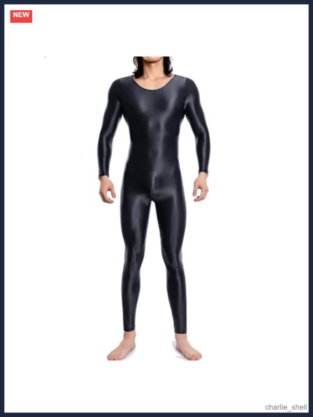 Men's Nylon Spandex Full Body Suit Stretch Costume Tight Onesie Jumpsuit